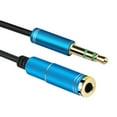 thumbnail image 2 of NUZYZ Male to Female 3.5mm Audio Aux Headphone Cable Extension Stereo Cord, 2 of 7