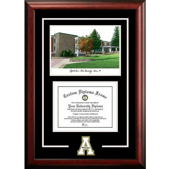 Appalachian State University 8.5" x 11" Spirit Graduate Diploma Frame with Campus Images Lithograph