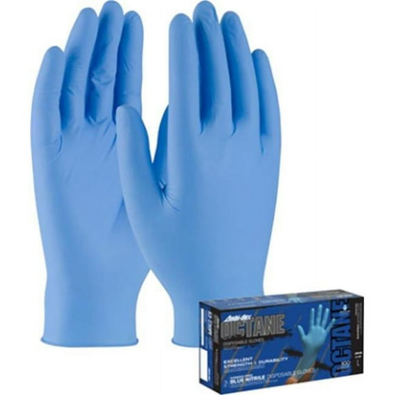 Pip Disposable Gloves,M,Nitrile,PR,PK100 63-230PF/M