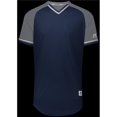 thumbnail image 1 of Adult Classic V-Neck Jersey - Navy, Steel & White - Medium, 1 of 1