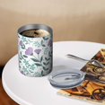 thumbnail image 3 of Floral 12oz Stainless Steel Coffee Mug – Double-Wall Insulated Cup with Spill-Resistant Lid, 360° Full-Print Design, Keeps Drinks Hot & Cold for Home, Office, Travel,Thanksgiving,Christmas, Spring, 3 of 5