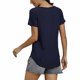 thumbnail image 3 of Puntoco Mujeres Cuello Redondo Color Sólido Manga Corta Casual Todo-Fósforo Pullover tops Puntoco Puntoco-4282, 3 of 6
