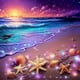 thumbnail image 1 of Lleno Diamantes Wdftyju Conchas Mar en La Playa Al Atardecer Serie Vida Marina Diamantes Redondos 40*40CM, 1 of 9