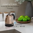 thumbnail image 5 of Moss & Stone 1500W 1.2L Electric Kettle, Beige with Automatic Shut-Off, 5 of 6
