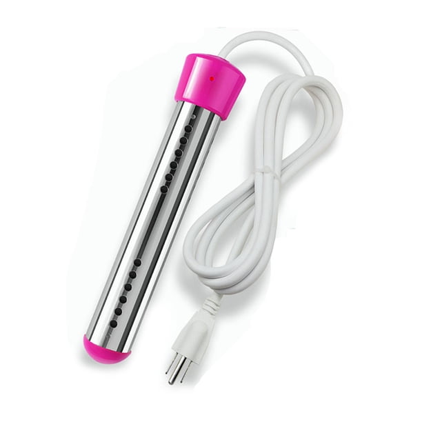 Calentador de inmersión para bañera Calentador de inmersión eléctrico para viajes, Calentador de inmersión de acero inoxidable, Calentador de agua eléctrico Calentador de inmersión para piscina, 2000 W negro JM