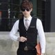 thumbnail image 1 of Chaleco de traje para hombre, chaleco de traje informal ajustado para hombre, chaleco fino de negocios de talla grande, ropa de trabajo, ropa formal, caballo, 1 of 3