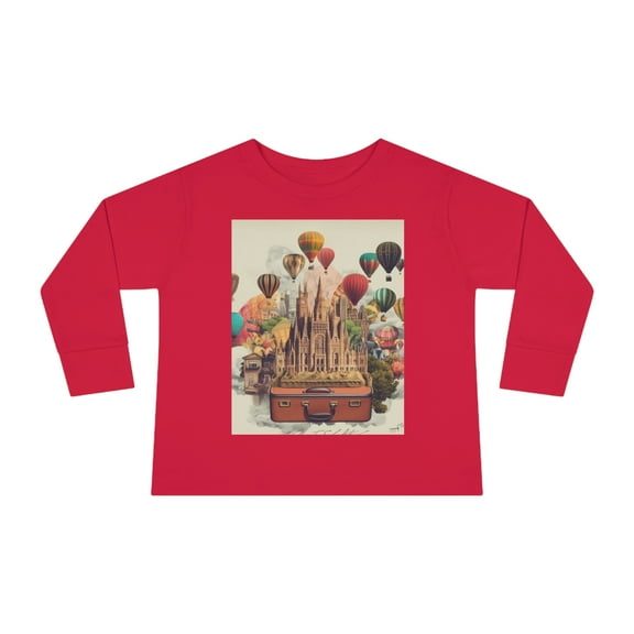 Barcelona Spain Urban Wanderlust Toddler Long Sleeve Tee