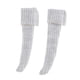 thumbnail image 3 of Calcetines largos para muñeca de niña a escala 1/6, calcetines de punto elásticos y bonitos para muñecas de 30 cm. Gris claro, 3 of 9