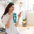 thumbnail image 5 of Yayeee 30oz Stainless Steel Tumbler with Straw and Handle Double-Wall Insulated Travel Water Bottle, Vibrant Cat Pattern, 5 of 8