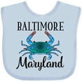 thumbnail image 3 of Inktastic Baltimore Maryland Vacation Blue Crab Boys or Girls Baby Bib, 3 of 4