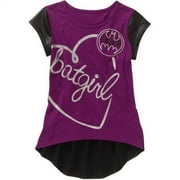 Bat Girl Girls' Short Sleeve High Low Top