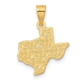 thumbnail image 3 of 14k Yellow Gold Polished Finish Map State of TEXAS Pendant, 3 of 3