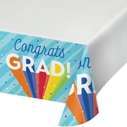 Rainbow Grad Paper Tablecloth 3 Count