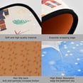 thumbnail image 4 of GZHJMY Christmas Nutcrackers Beige Kitchen Mat - Cushioned Anti Fatigue Kitchen Rug Set of 2, Non Slip Waterproof Kitchen Mats for Kitchen, Sink, Office 19.7"×27.6"+19.7"×47.2" Carpet Runner, 4 of 7