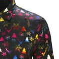 thumbnail image 6 of 2022 Christmas Button Up Shirt for Men Fun Printed Graphic Casual long Sleeve Santa Shirt Party Sweatshirts, 6 of 7