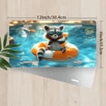 thumbnail image 2 of 1 Pcs 2D Flat License Plate Covers & Frames, Raccoon Relaxing For Decorative Front, Waterproof For Decoration Aluminum License Plate Covers & Frames Cover For Men Women, 12" X 6", 2 of 6