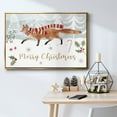 thumbnail image 6 of Woodland Christmas Collection A - Framed Gallery Wrapped Holiday Canvas - 25 x 37 - Gold Frame, 6 of 9
