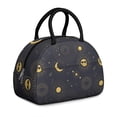 thumbnail image 1 of Ladies Gothic Constellation Lunch Box - Starry Night Design with Zipper Closure & Adjustable Strap, Insulated Reusable Leakproof Cooler for Work, 1 of 4