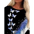 thumbnail image 3 of DYMADE Women Plus Size Fall Loose Crew Neck Print Pullover Long Sleeve T-Shirt Casual Top, 3 of 4