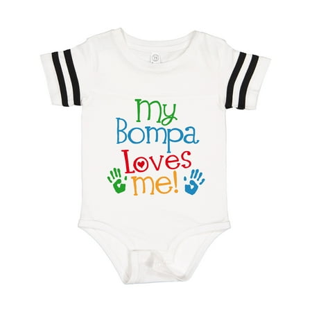 

Inktastic My Bompa Loves Me Outfit Gift Baby Boy or Baby Girl Bodysuit