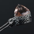 thumbnail image 2 of GEMHUB Lab Created Rose Quartz 92 Ct Trillion Shape Solid 925 Silver Pendant for Beach Stunning Pendant for Office, 2 of 4