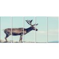 thumbnail image 2 of Large Reindeer in Norway - Abstract Canvas Art Print, 2 of 3