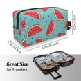 thumbnail image 4 of Goofa Watermelon Printed Toiletry Bag with Handle,Large Capacity Travel Makeup Cosmetic Bag for Women, Carry on Airport Airline Compliant Bag, 4 of 9