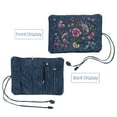 thumbnail image 3 of WRITWAA Portable Dark Jewelry Organizer Roll with Multiple Compartments for Travel and Home Storage, 3 of 7