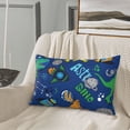 thumbnail image 5 of Hirioo Dinosaur In Space for Plush Pillow Cover for Bedroom and Living Room ,Elegant, Comfortable Home Decor-16"x24", 5 of 6