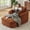 Orange, variant on Tmsan 45.3”W Oversized Chaise Lounge Chair Indoor, Corduroy Comfy Boneless Sleeper Sofa Couch with 3 Pillows, Reading Chairs for Living Room, Apartment, ,Bedroom,No Assembly, Black