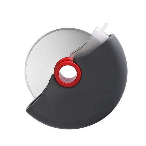 Cuchillo para pizza con rodillo redondo, para hacer panqueques, con cubierta protectora, extraíble y lavable, de acero inoxidable, cuchillo para panqueques, herramientas de cocina