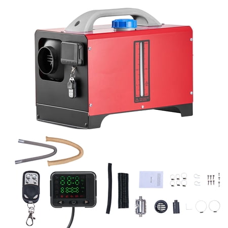 Diesel Air Heater 8kW  12V/24V DC Portable Parking Heater with Black LCD Switch for Cars Trucks Vans RVs Campers