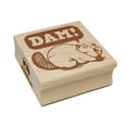 thumbnail image 1 of Grumpy Beaver Yelling Dam Square Rubber Stamp Stamping Scrapbooking Crafting - Large 2.75in, 1 of 7