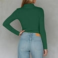 thumbnail image 5 of Long Sleeve Shirts for Women Fall Winter Basic Undershirt Turtleneck Slim Fit Plain Blouse Tunic Tops, 5 of 6