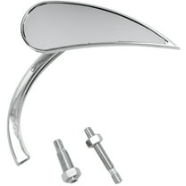 Arlen Ness Micro Rad II Chrome Teardrop Right Mirror (13-411)