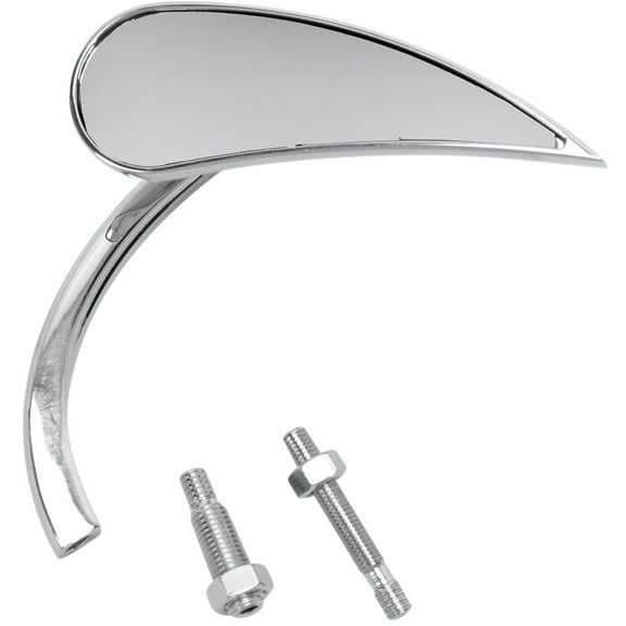 Arlen Ness Micro Rad II Chrome Teardrop Right Mirror (13-411)