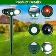 thumbnail image 5 of JahyElec Solar Ultrasonic Animal Repellent,2 Pack Cat Deterrent Outdoor Deer Repellent Devices Motion Detection Strobe Light Waterproof Squirrel Skunk Raccoon Dog Rabbit Deterrent for Garden Yard, 5 of 6