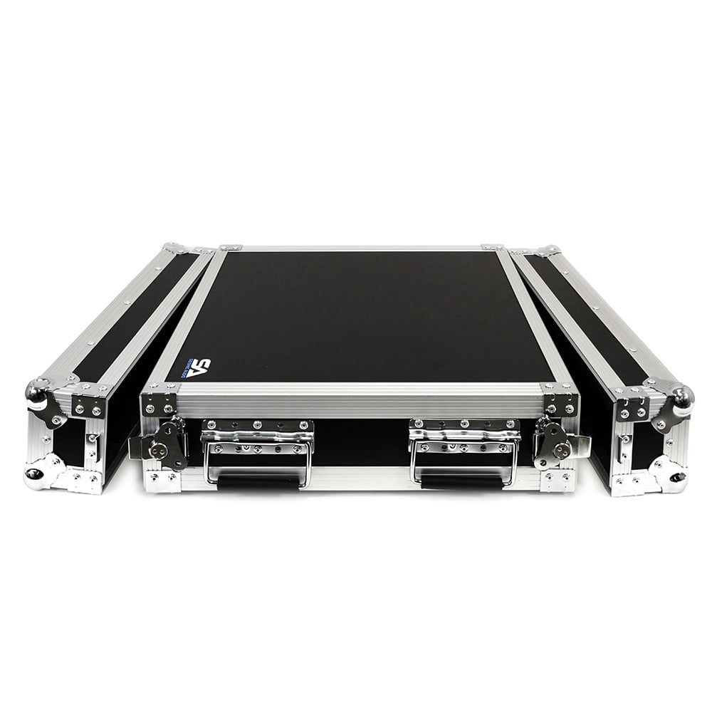 Seismic Audio - SA-PTR-2U - 2 Space Pro Audio DJ Road Rack Case - Pro Tour Grade  2U Vertical Amplifier Case