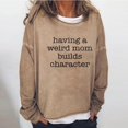 thumbnail image 1 of Pntutb mujeres de gran tamaño texto divertido letra impresa cuello redondo manga larga suelta solo sudadera tops pulóver blusa Pntutb Pntutb-2436, 1 of 3