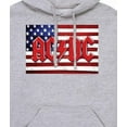 thumbnail image 3 of AC/DC - American Flag Logo - Men's Fleece Pullover Hoodie, 3 of 5