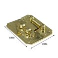 thumbnail image 3 of 4Sets Yellow Chinese Flower Handle Locks Hasp Wooden Box Locking Iron Buckle Lock,Gold Color Vintage Furniture Clasp 53*45mm, 3 of 5