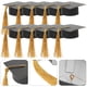 thumbnail image 2 of KAKOWELY 15 mini birretes de graduación: mini birretes de graduación para botellas de vino - Tapas de birretes con borlas para decoración de mesas., 2 of 5