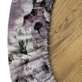 thumbnail image 5 of Ambesonne Floral Fitted Round Tablecloth, Retro Poppy Flowers Romantic, 36"- 40" Diameter, Mauve Taupe Charcoal Grey, 5 of 5