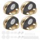 thumbnail image 1 of Uxcell 4-Pack Topes de Puerta Montados en el Suelo, Tope Magnético de Media Cúpula de Acero Inoxidable con Amortiguador de Goma Plástica [Tono Dorado], 1 of 7