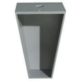 thumbnail image 5 of Wyndham WCSCS0420SGYWSGS3M20 Gray Pedestal Vanity + Arista Carrera Marble Sink, 5 of 5