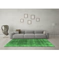thumbnail image 3 of Ahgly Company Indoor Square Oriental Emerald Green Industrial Area Rugs, 4' Square, 3 of 4