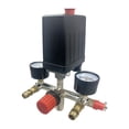 thumbnail image 2 of Válvula de control del interruptor de presión del compresor de Control de presión preciso Robusto Multiuso Lecturas claras Mejorado 90-120 PSI calibre de carcasa de hierro, 2 of 7