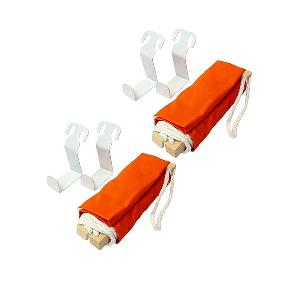 LEORX Foot Hammock for Under Desk 1Pack Orange Cloth