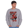 thumbnail image 5 of Athlete Popeye Step Up Your Game Men's Crewneck Sweatshirt Brisco Brands L, 5 of 6