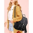 thumbnail image 7 of Gustave Flap Anti Theft Backpack Purse for Women Fashion Drawstring Daypack Casual Travel Backpack Nylon Waterproof Shoulder Bag "Black", 7 of 7